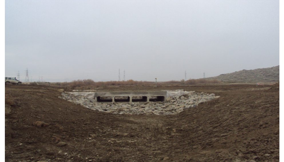 Bridge construction at KP3+00 on the BTC/SCP corridor
